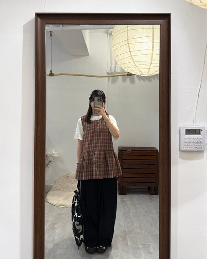 格仔娃娃蛋糕背心