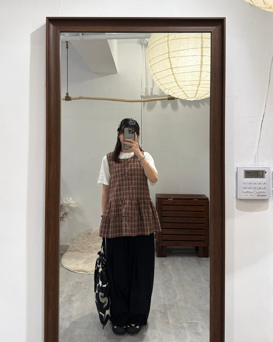 格仔娃娃蛋糕背心