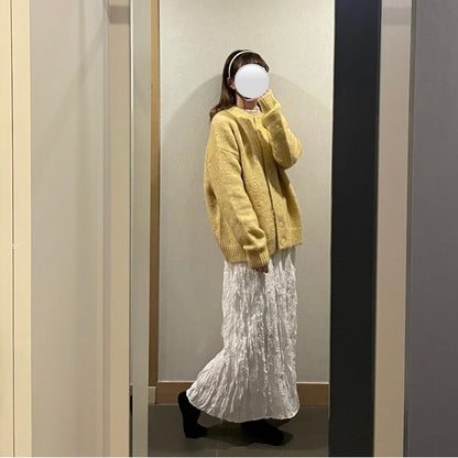 仙氣皺皺直筒裙