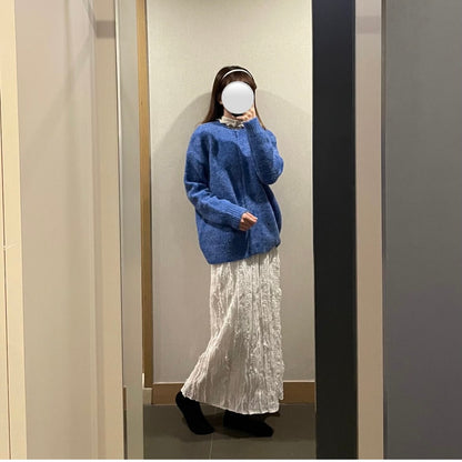 仙氣皺皺直筒裙