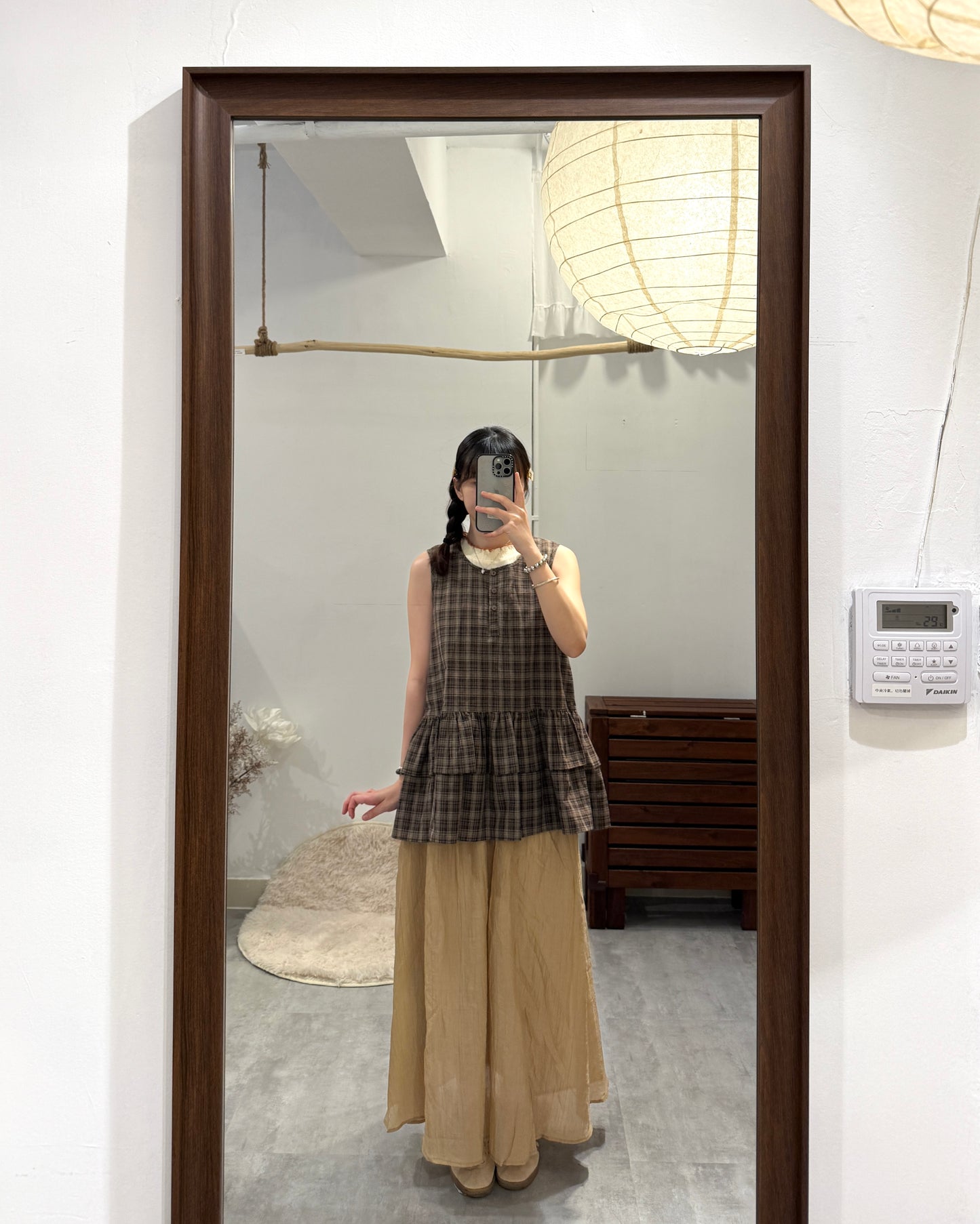 格仔娃娃蛋糕背心