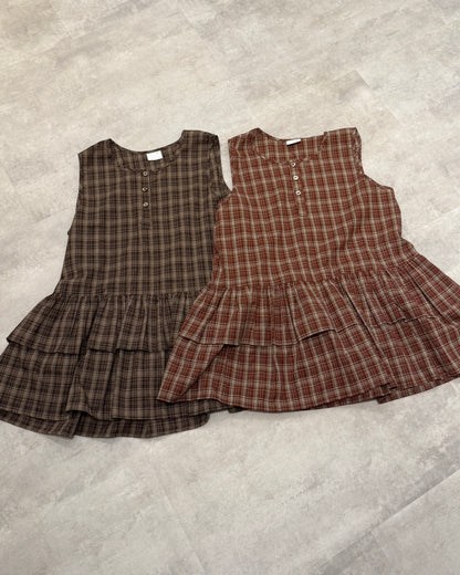 格仔娃娃蛋糕背心