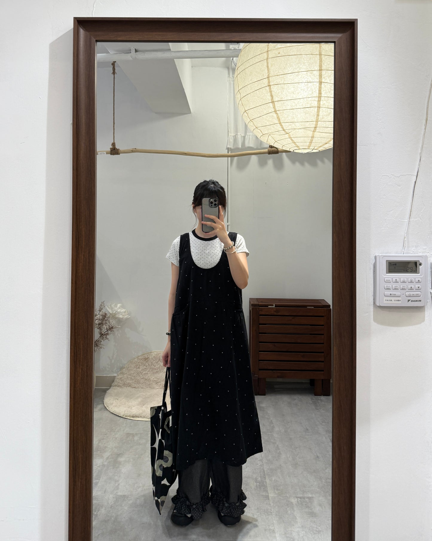 圓點拼色短袖Tee