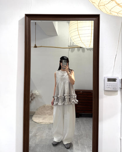 MUST PICK!!!🌋重磅索索雙層ruffle top