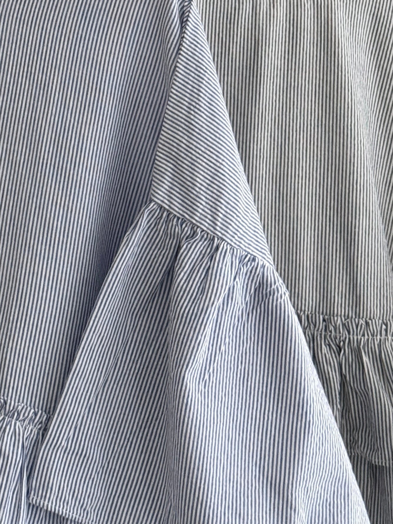 Step ruffle blouse