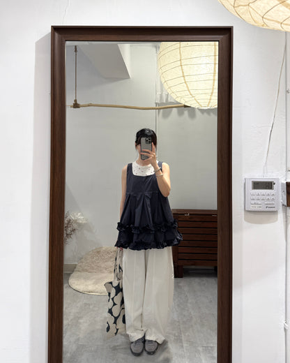 MUST PICK!!!🌋重磅索索雙層ruffle top