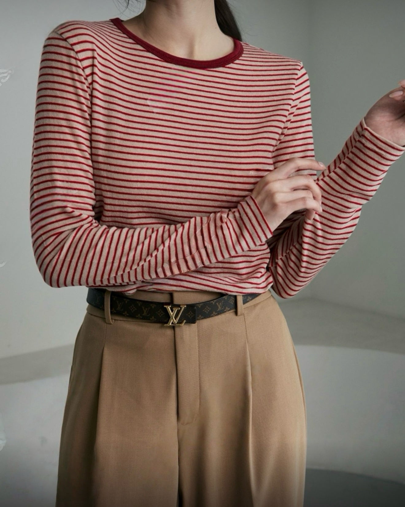 🍚糯米間條長袖