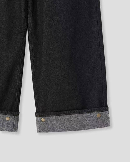 摺摺不褪色闊褲(長度可調節)