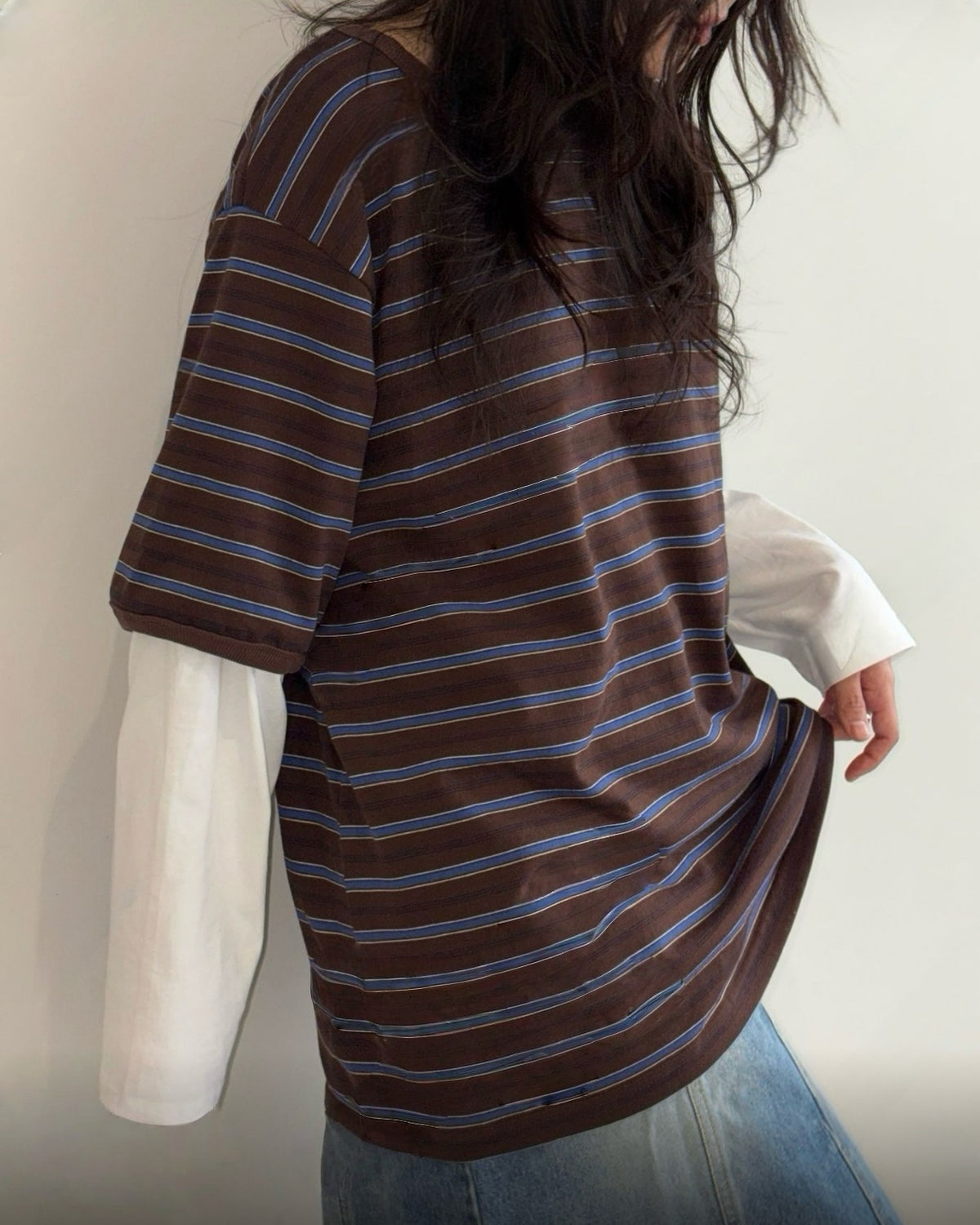 Boyish stripe T