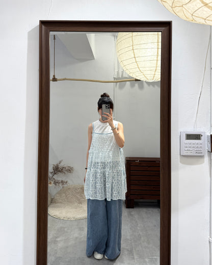 花花網格側綁帶 layer