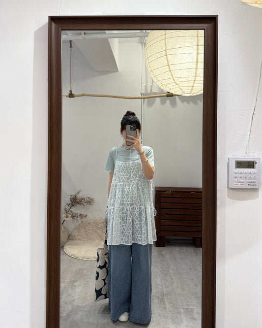 花花網格側綁帶 layer