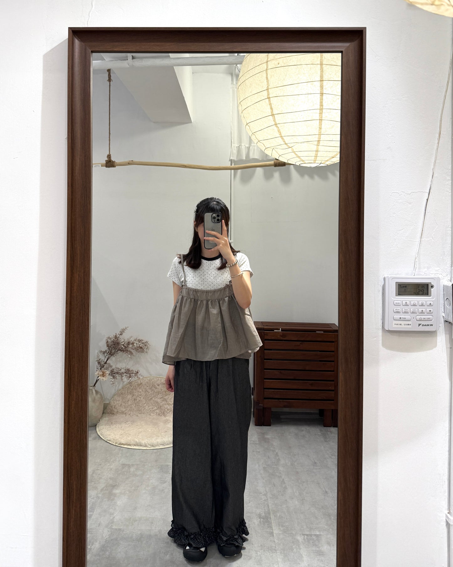 圓點拼色短袖Tee