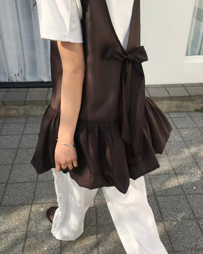 🎃Pumpkin ribbon vest