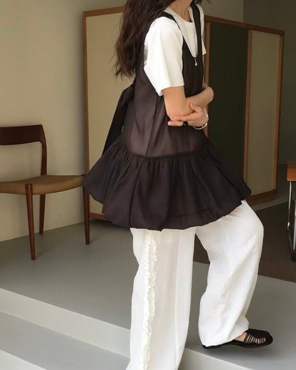 🎃Pumpkin ribbon vest