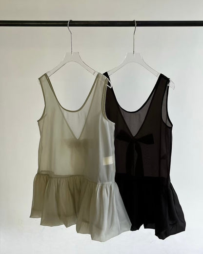 🎃Pumpkin ribbon vest