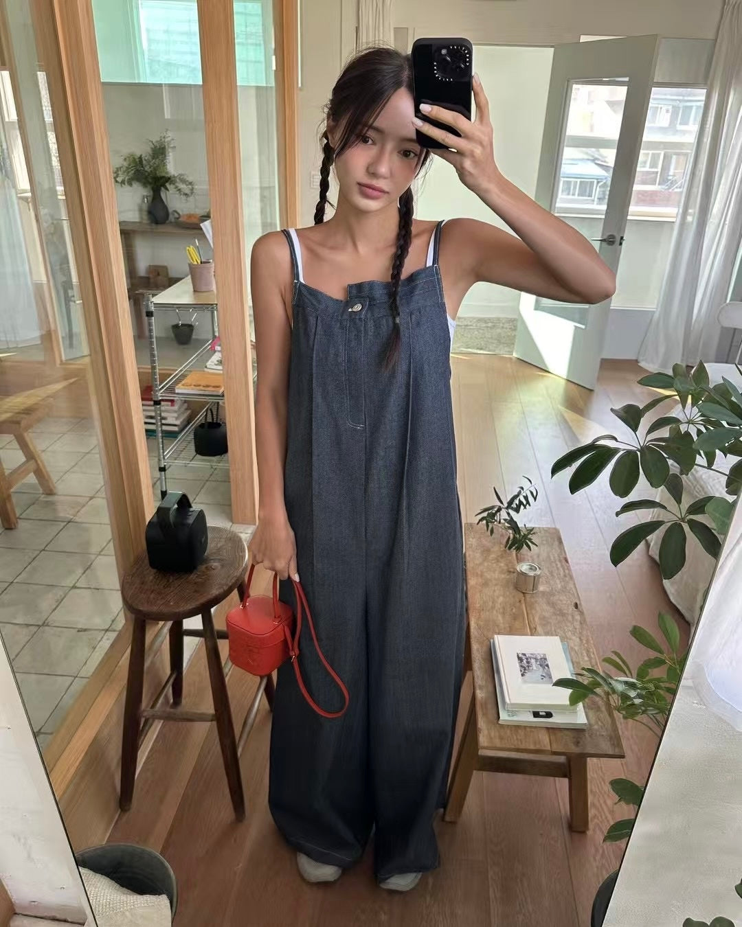 2way不對稱連身褲