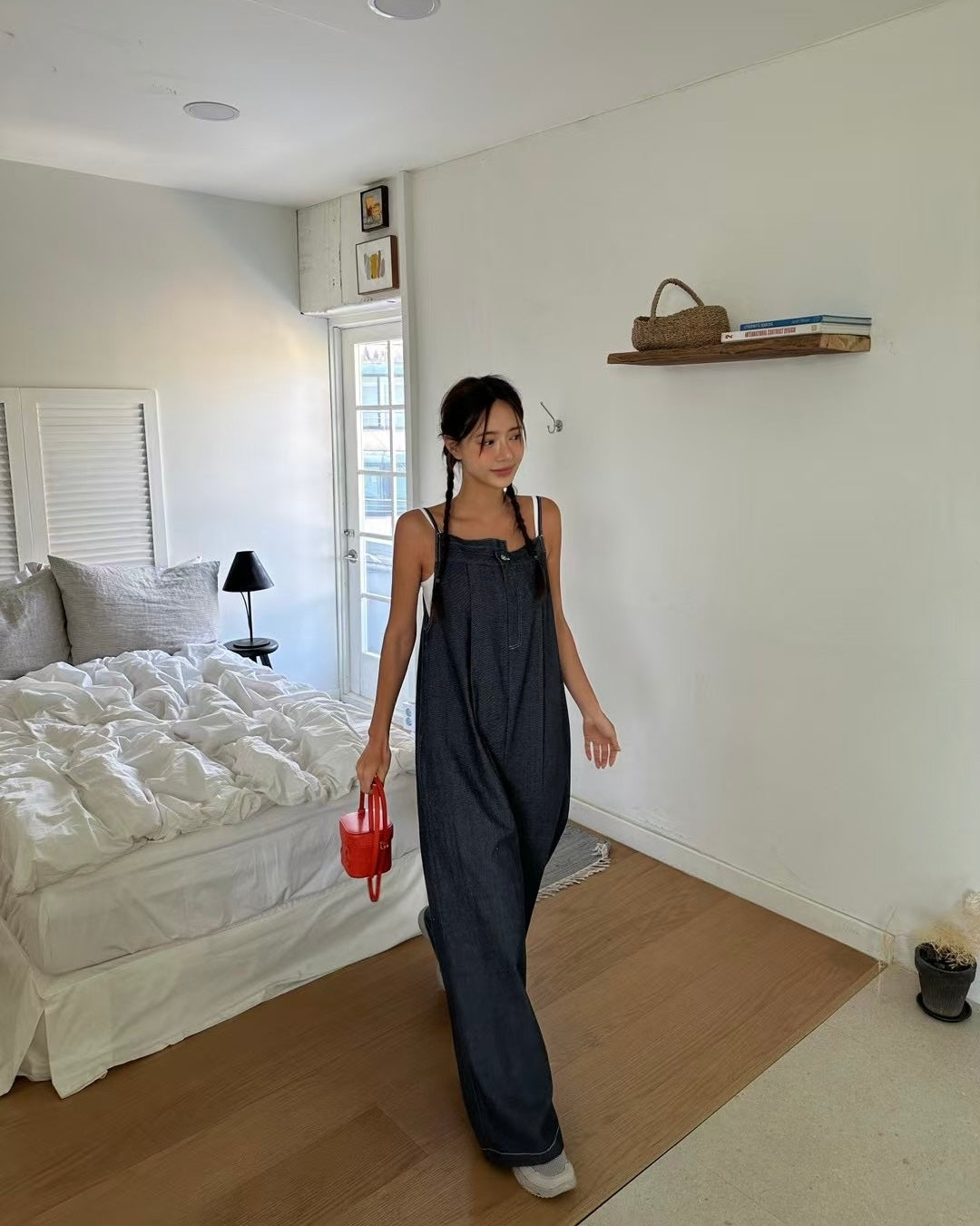 2way不對稱連身褲