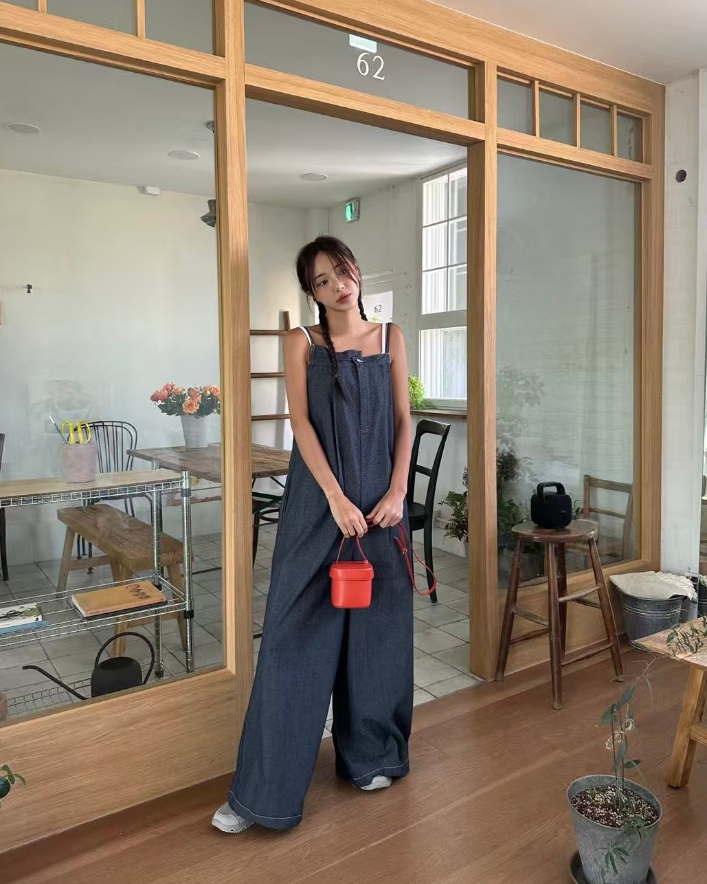 2way不對稱連身褲