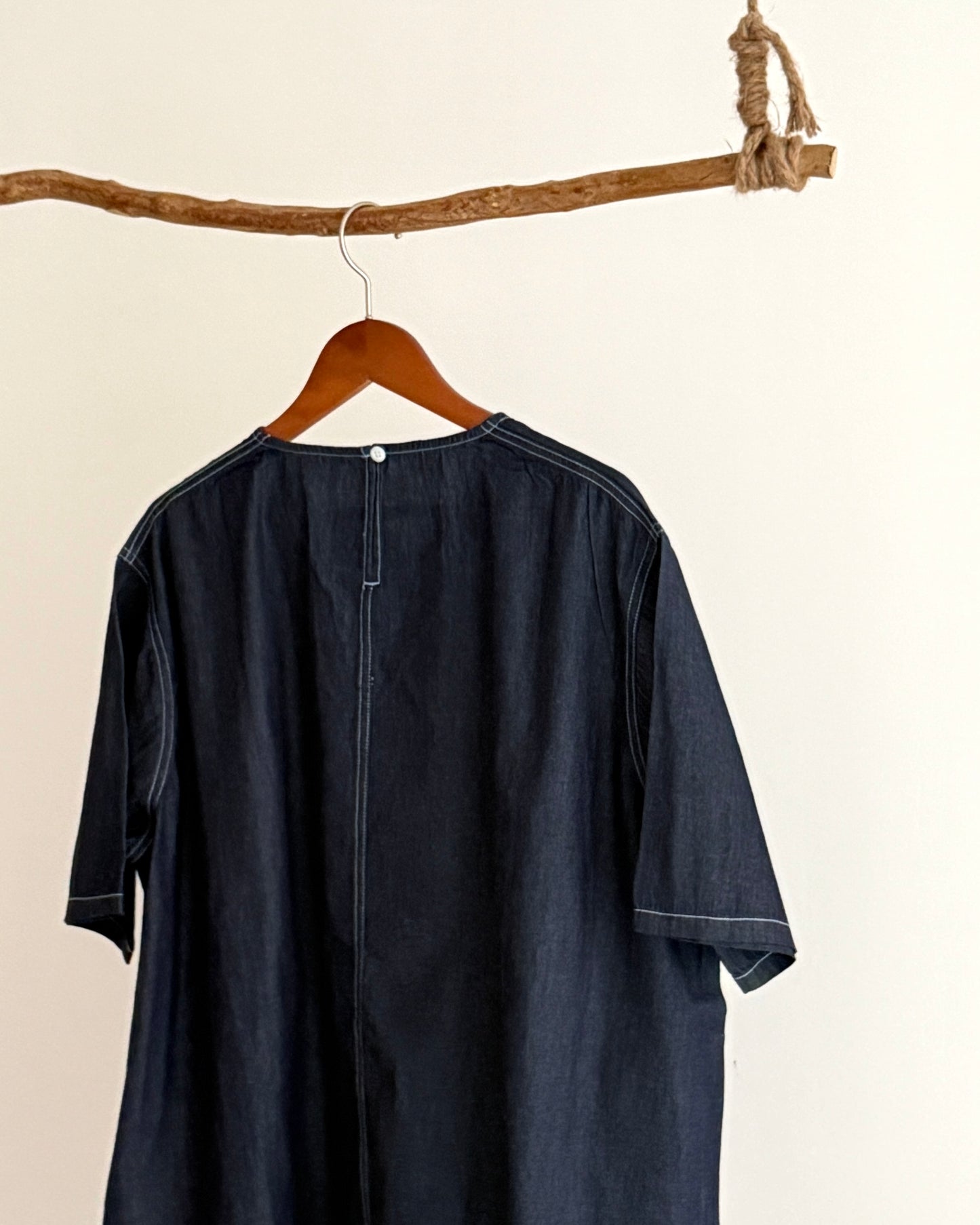 Denim-look A-Line tee