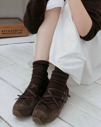 Tassel Ribbon Shoes