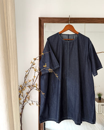 Denim-look A-Line tee