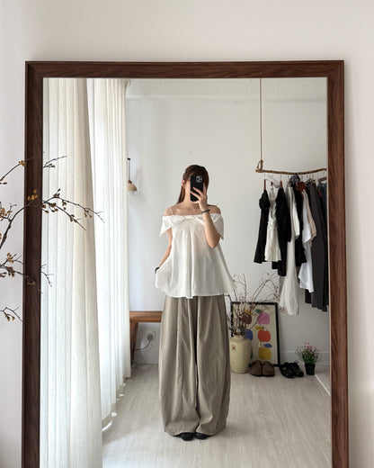 Bow off-shoulder top ꔫ