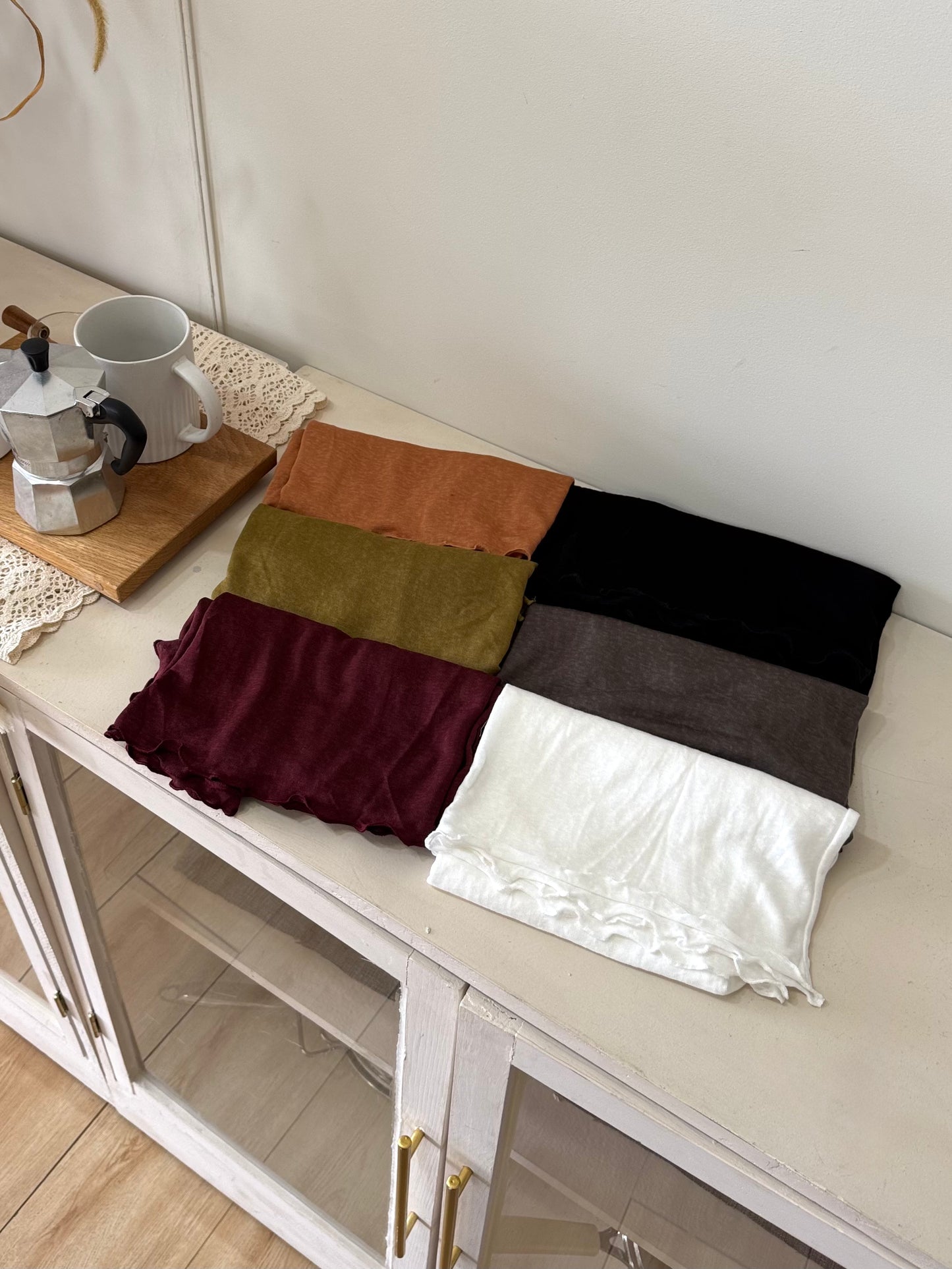 穿指雪花捲邊打底❄️