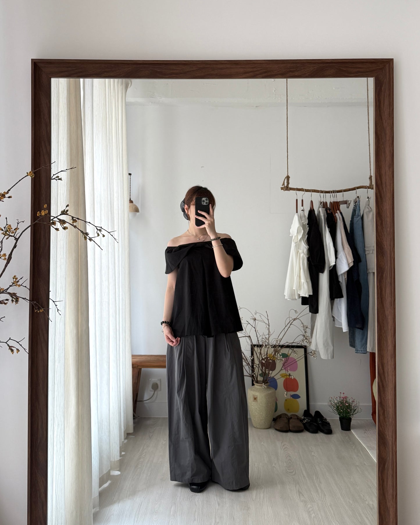 Bow off-shoulder top ꔫ