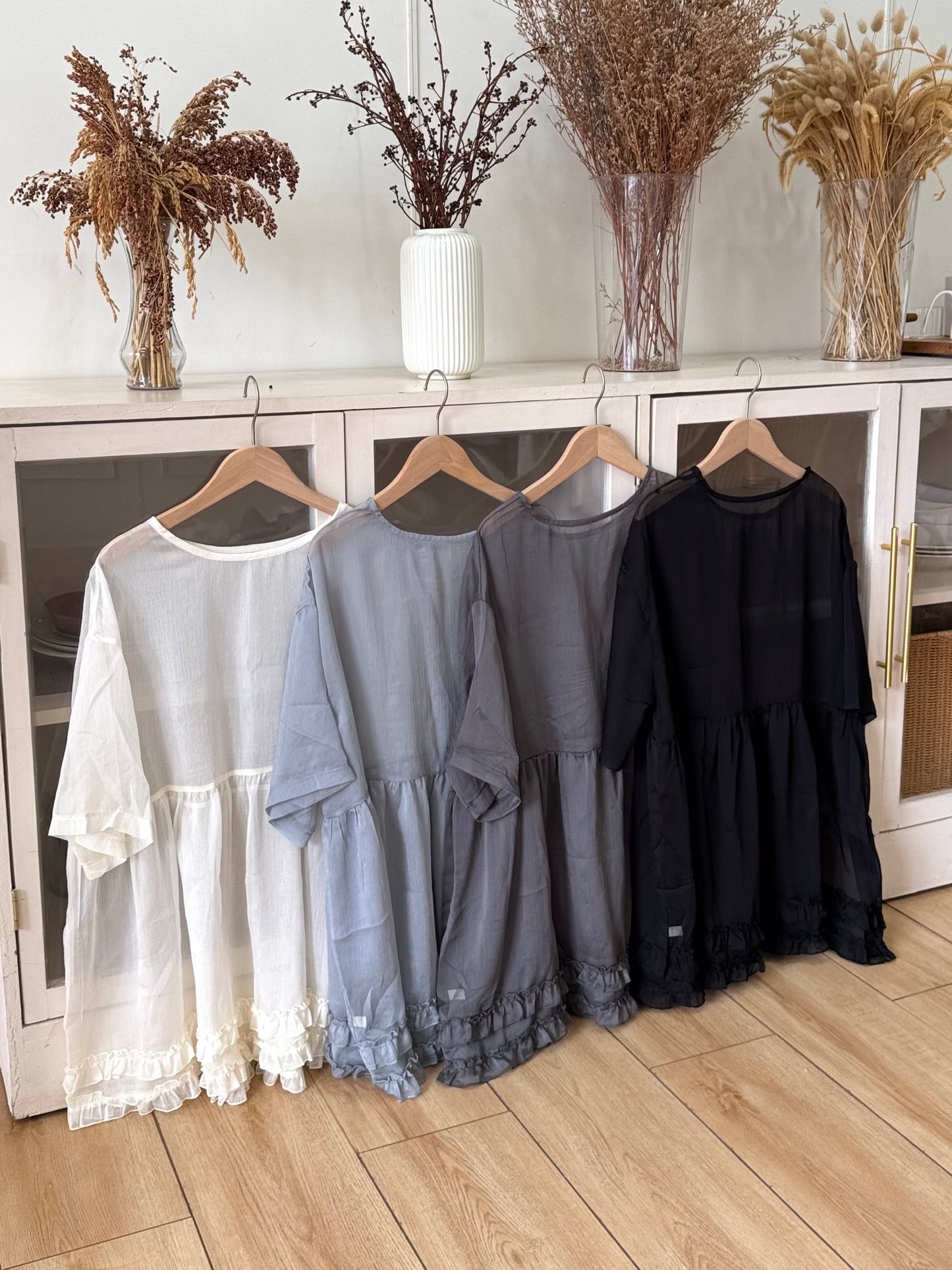 卷卷日系ruffle top