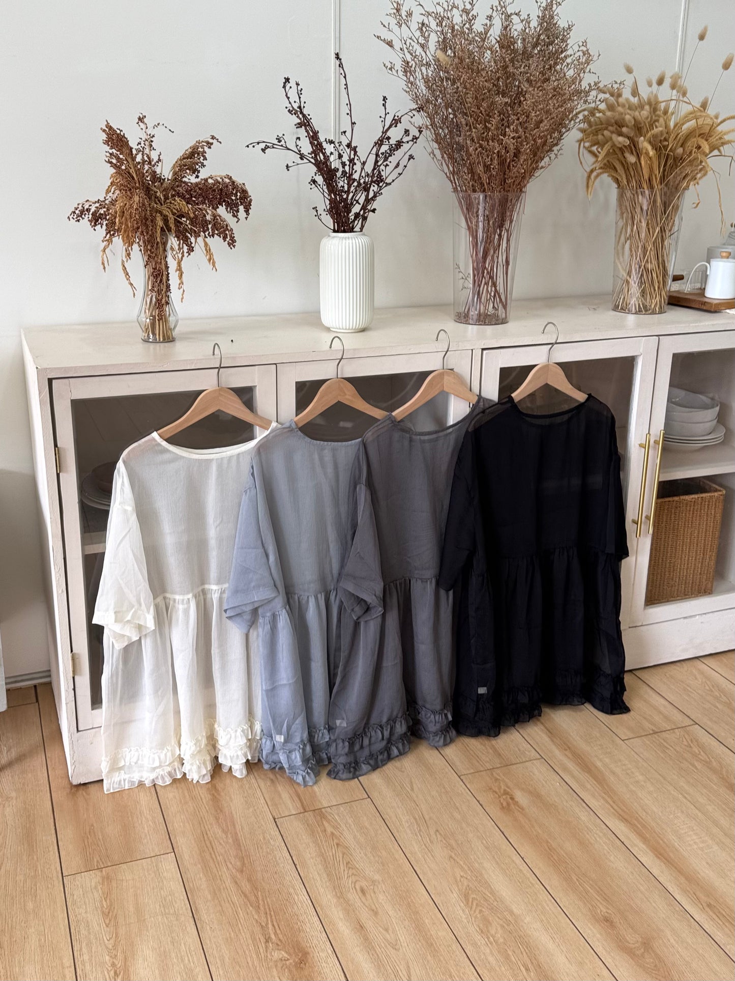 卷卷日系ruffle top