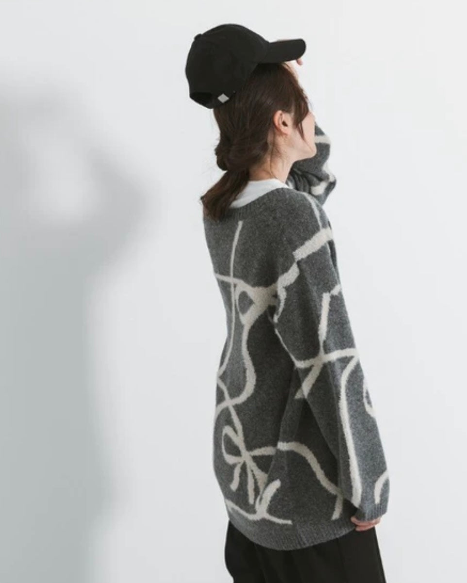 cool ribbon knit cardigan