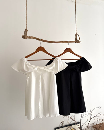 Bow off-shoulder top ꔫ