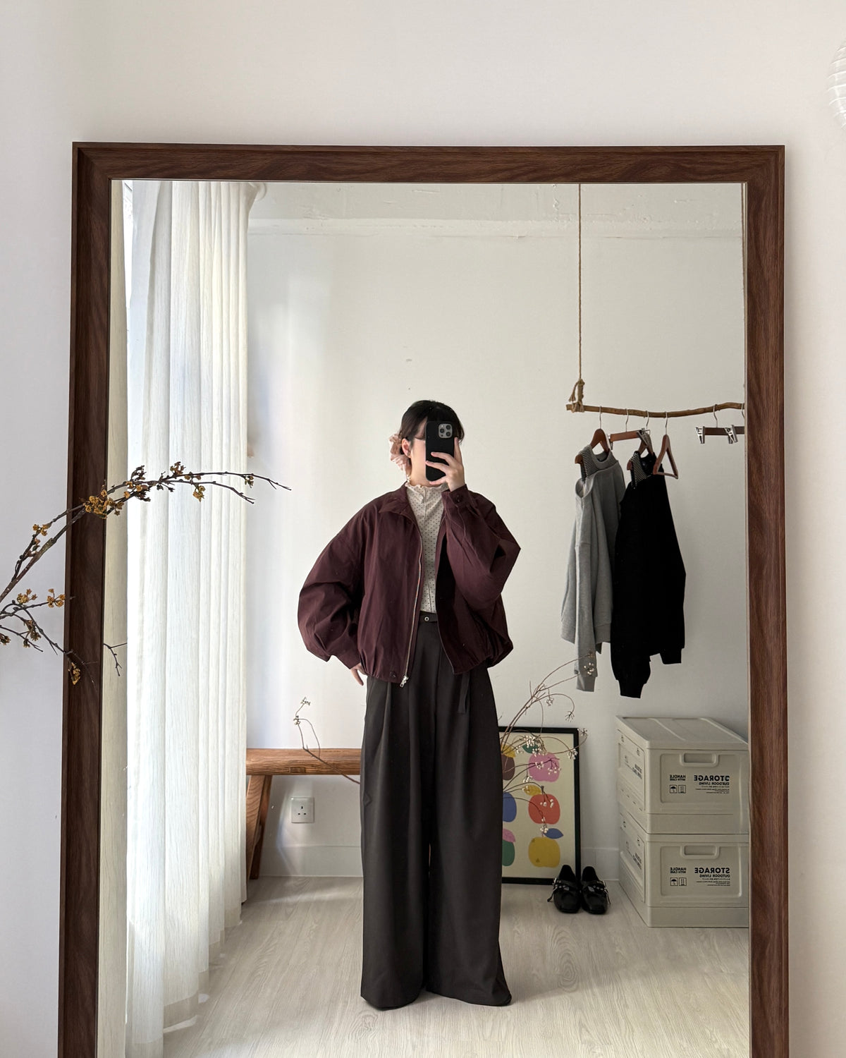 斜紋腰帶西褲