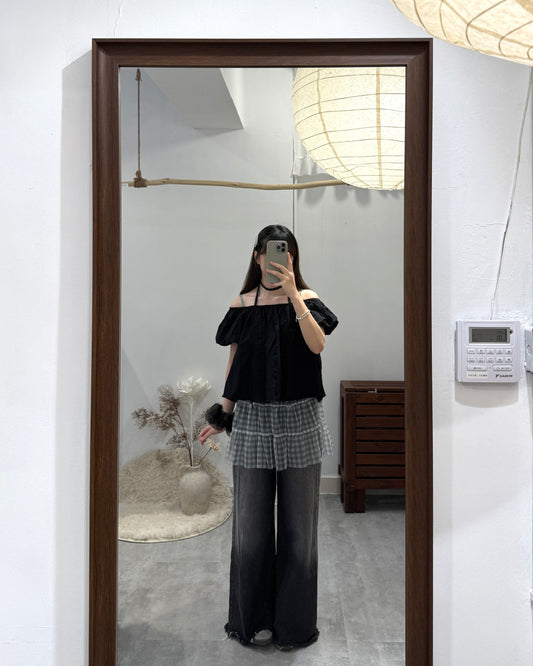 ʚɞMona 2way blouse(with belt)
