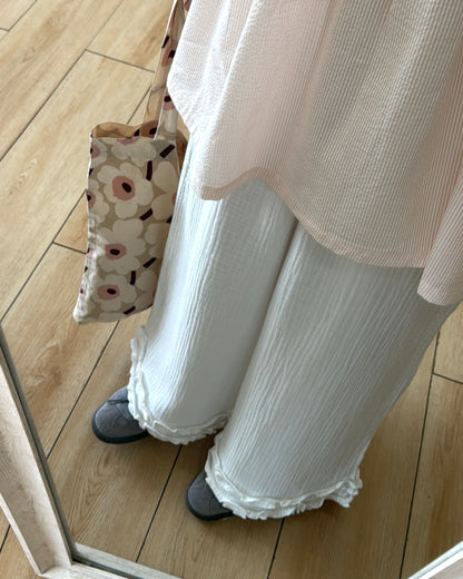 ruffle邊bb綿裙褲