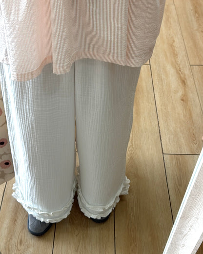 ruffle邊bb綿裙褲