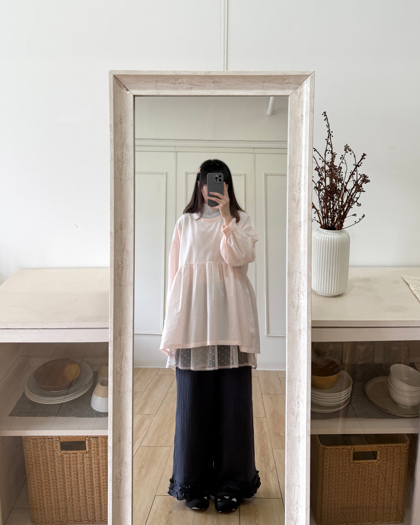 ruffle邊bb綿裙褲