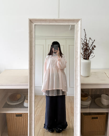 ruffle邊bb綿裙褲