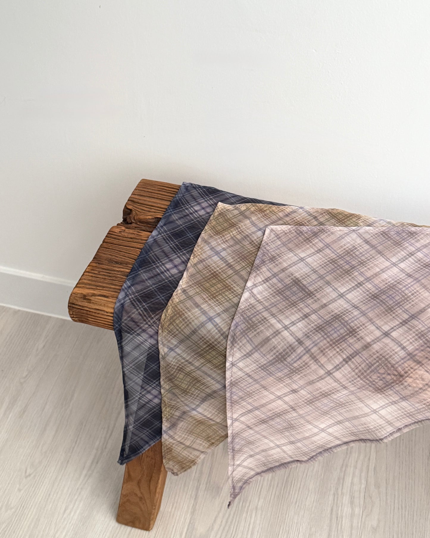 checked scarf