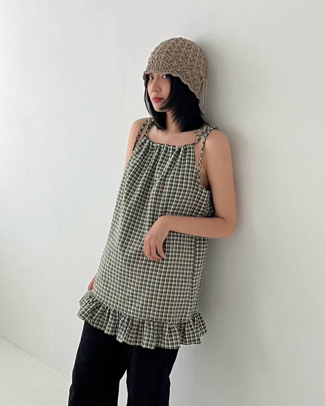 🎾Bobo lattice dress