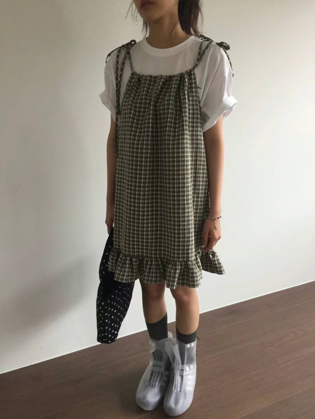 🎾Bobo lattice dress