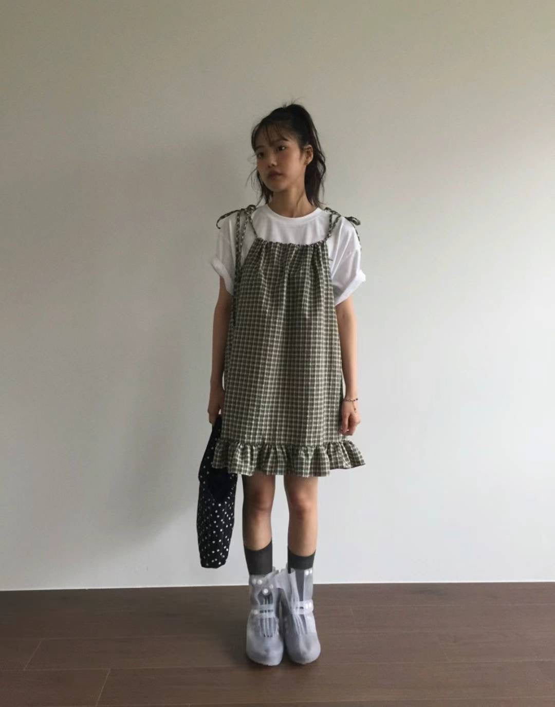 🎾Bobo lattice dress