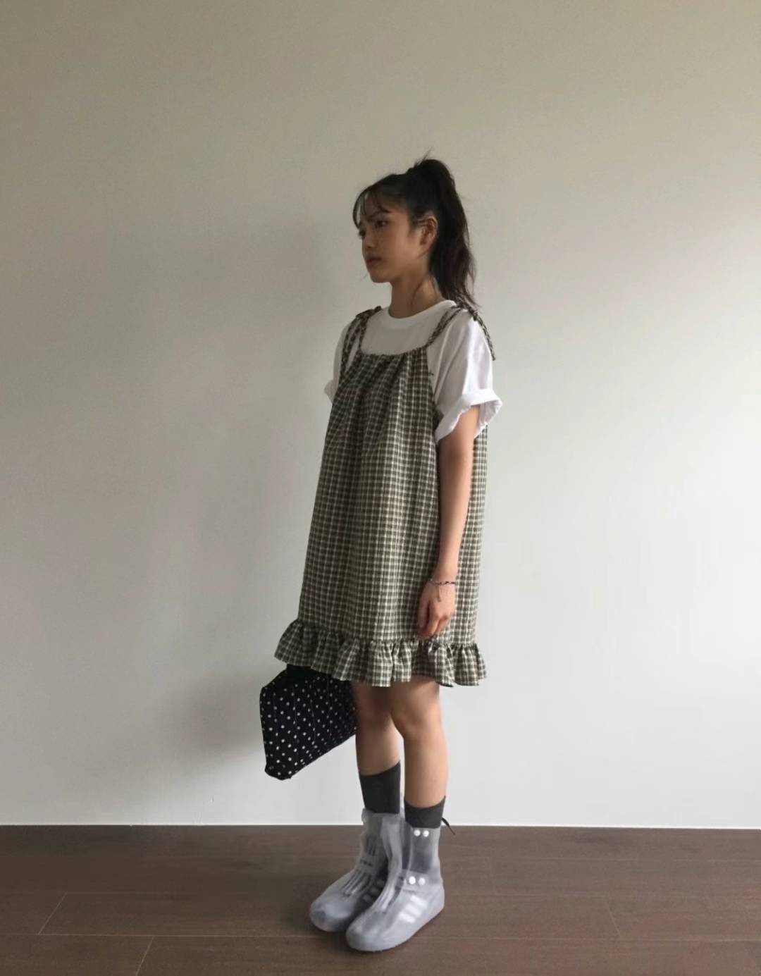 🎾Bobo lattice dress