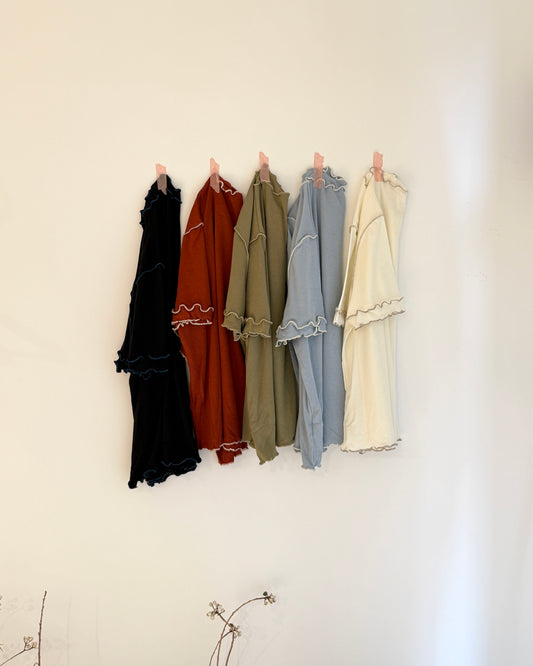 麻糬拼色捲捲Tee