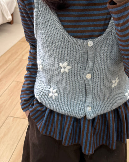 不對稱條紋高領top