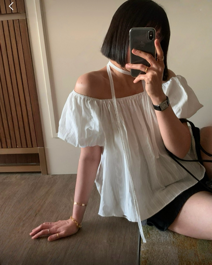 ʚɞMona 2way blouse(with belt)