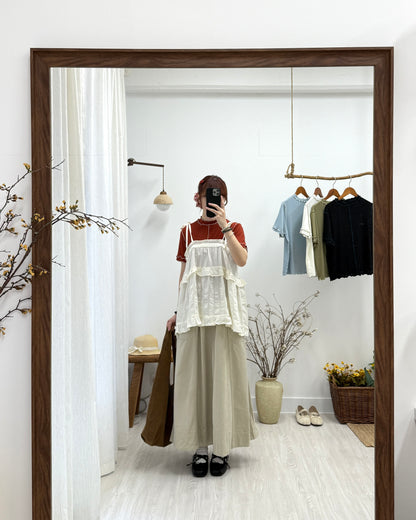 麻糬拼色捲捲Tee