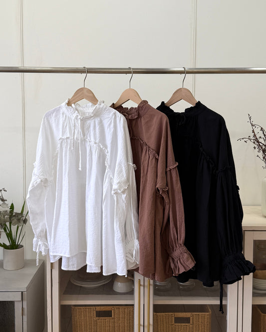 Luna ruffle blouse