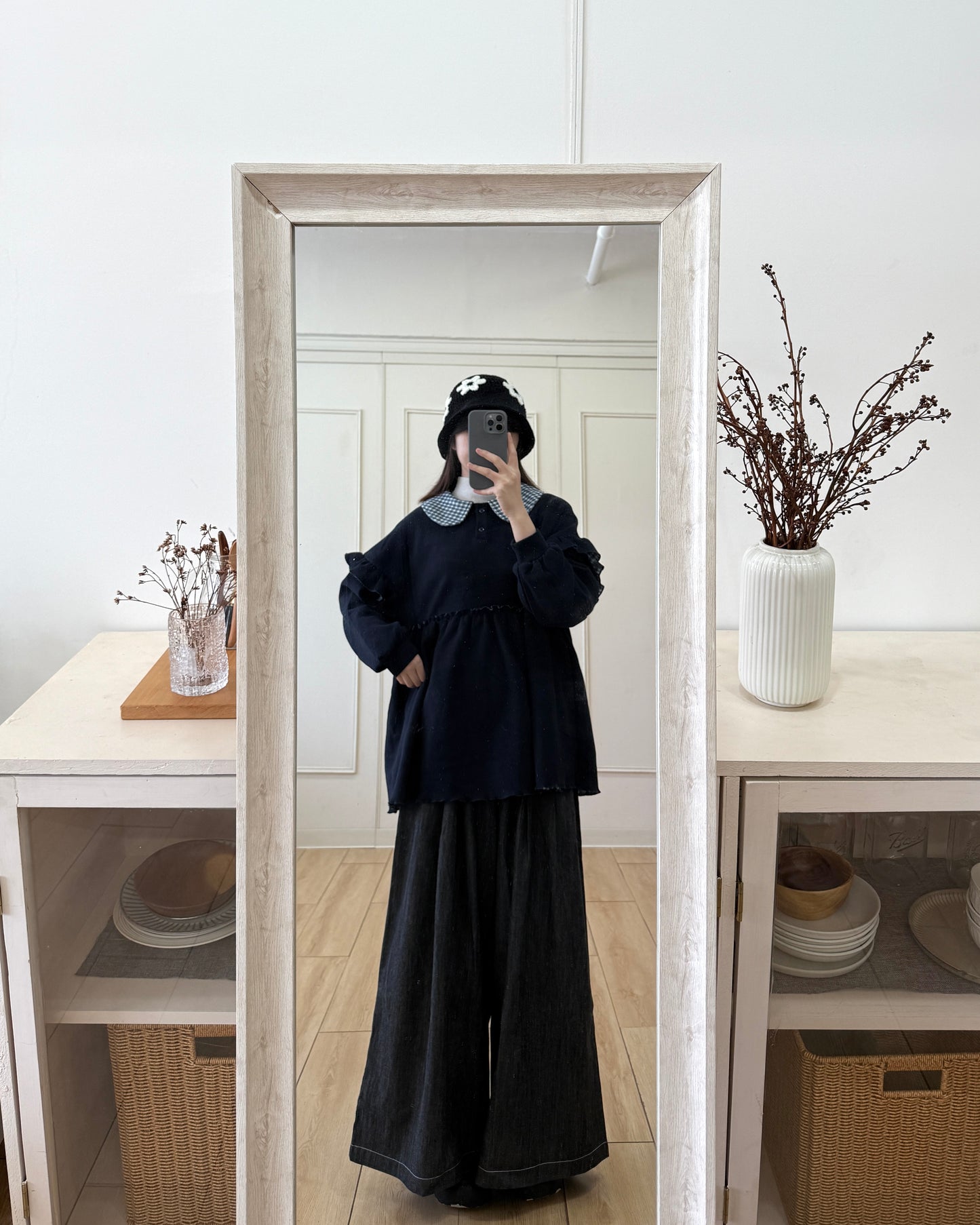 Dolly check sweatshirt🫜