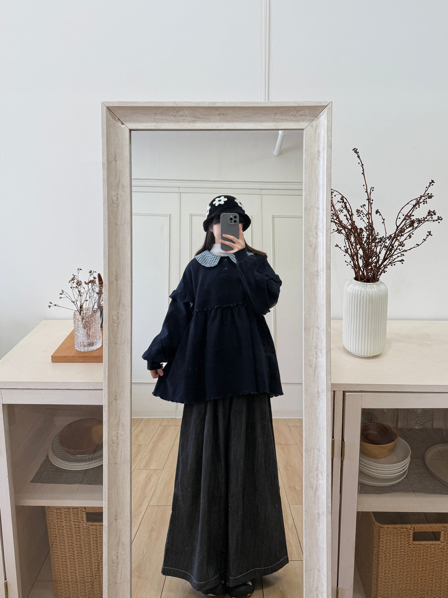 Dolly check sweatshirt🫜